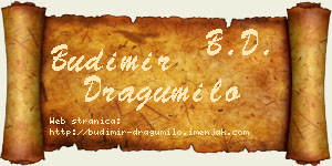Budimir Dragumilo vizit kartica